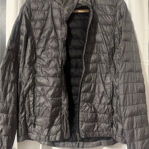 Gray Quilted Jacket